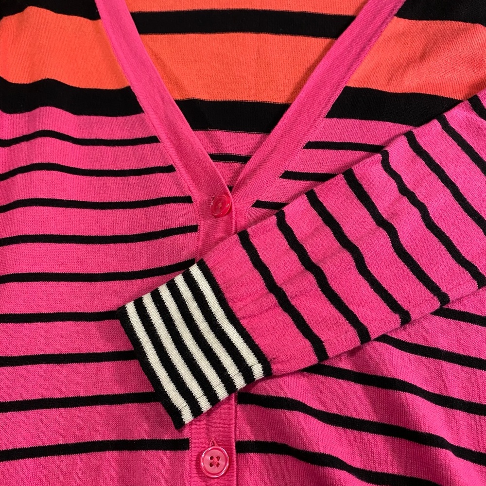 LOFT by Ann Taylor Button Up Cardigan in Fun Fuscia - Womens S
